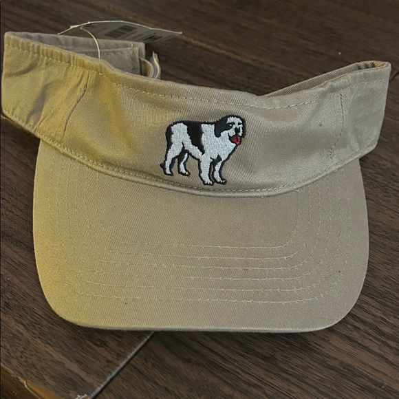 Big Dogs Accessories - Big Dogs Beige Visor with Embroidered Design